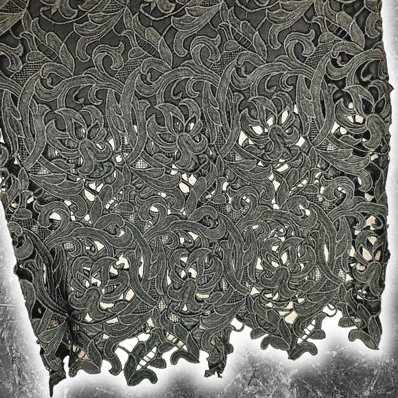 DailyLook Black ‘Venetian’ Lace Midi Skirt Size Small ASO Eva Longoria - Picture 12 of 16